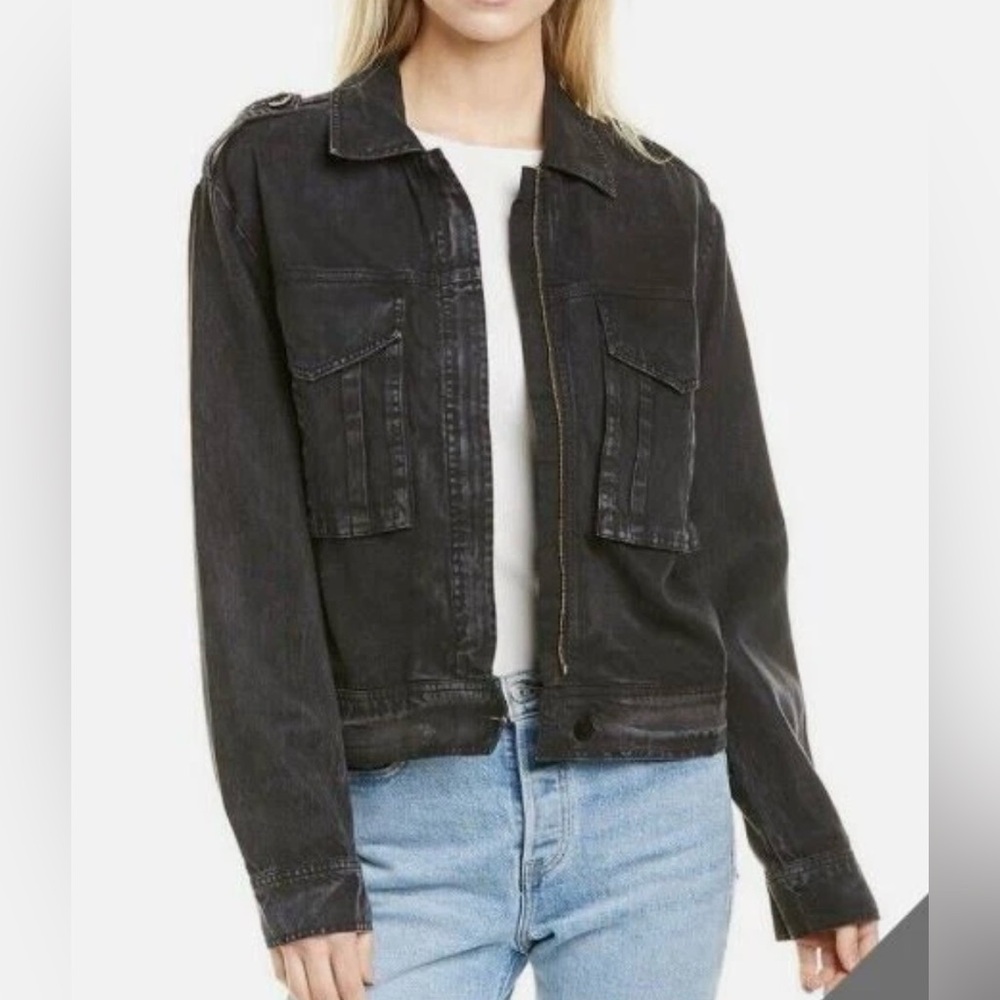 Young, Fabulous & Broke tencel bomber jacket, small
